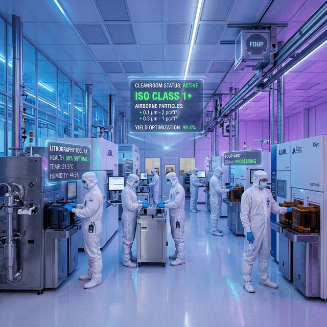 Semiconductor Facility AI Background