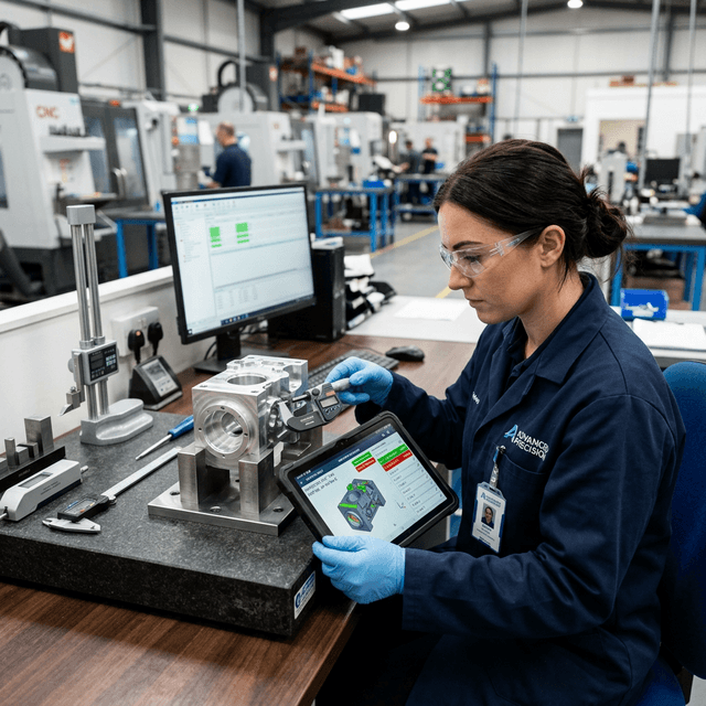 Quality inspection with digital overlay